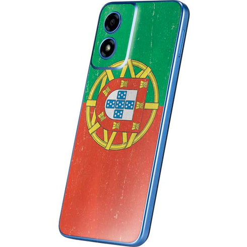 Portugal Flag Distressed Moto G Play 4G (2024) Skin